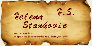 Helena Stanković vizit kartica